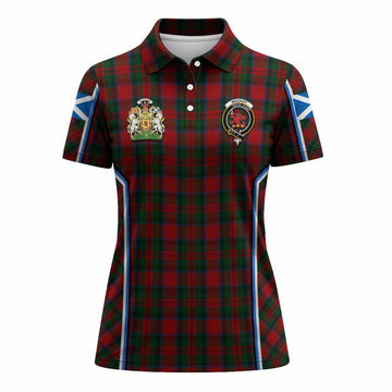 MacDuff (McDuff) Tartan Crest Women's Polo Shirt Scotland Coat of Arm Flag Style