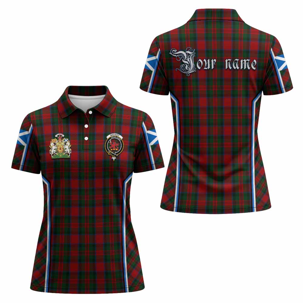 MacDuff (McDuff) Tartan Crest Women's Polo Shirt Scotland Coat of Arm Flag Style - Tartan Vibes Clothing