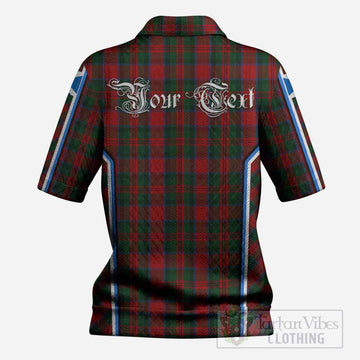 MacDuff (McDuff) Tartan Crest Women’s Polo Sweater Top Scotland Coat of Arm Flag Style