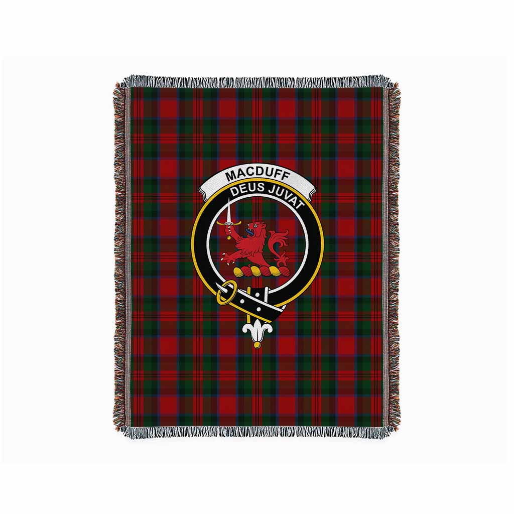 MacDuff (McDuff) Tartan Crest Woven Blanket L 59 x 79 inches 150 x 200cm - Tartan Vibes Clothing