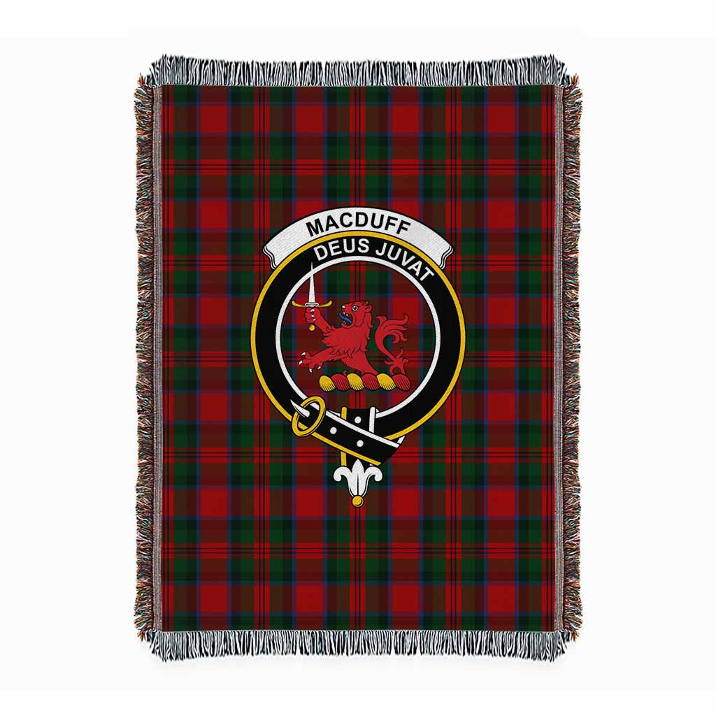 MacDuff (McDuff) Tartan Crest Woven Blanket XL 63 x 87 inches 160 x 200cm - Tartan Vibes Clothing