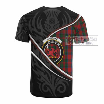 MacDuff (McDuff) Tartan Family Crest Cotton T-shirt Celtic Scottish Thistle Floral - Tartan Vibes Clothing
