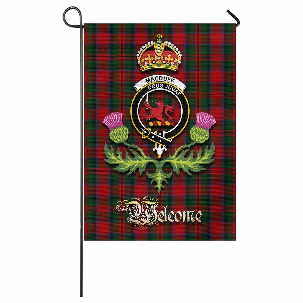 MacDuff (McDuff) Tartan Family Crest Garden Flag Royal Thistle Welcome Style - Tartan Vibes Clothing
