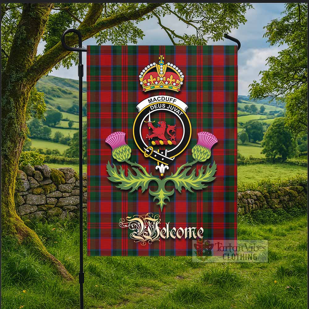 MacDuff (McDuff) Tartan Family Crest Garden Flag Royal Thistle Welcome Style - Tartan Vibes Clothing