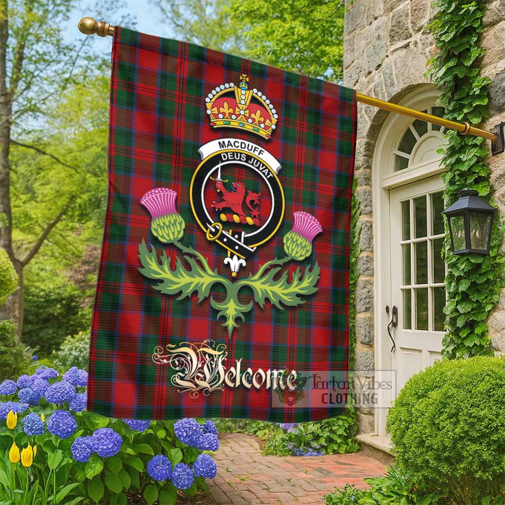 MacDuff (McDuff) Tartan Family Crest Garden Flag Royal Thistle Welcome Style - Tartan Vibes Clothing