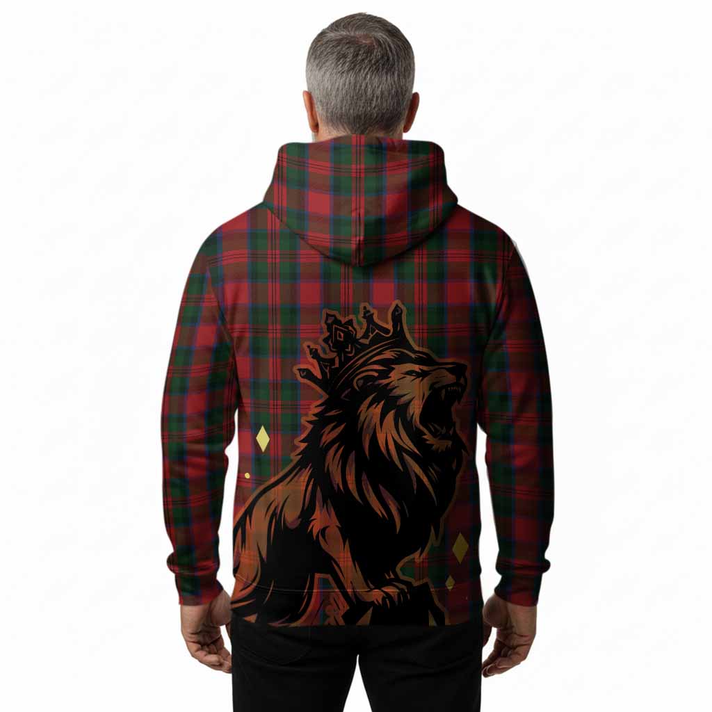 MacDuff (McDuff) Tartan Family Crest Hoodie Crowned Lion Roaring