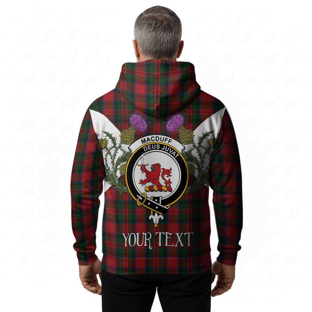 MacDuff (McDuff) Tartan Family Crest Hoodie Scottish Burns Night Thistle Floral
