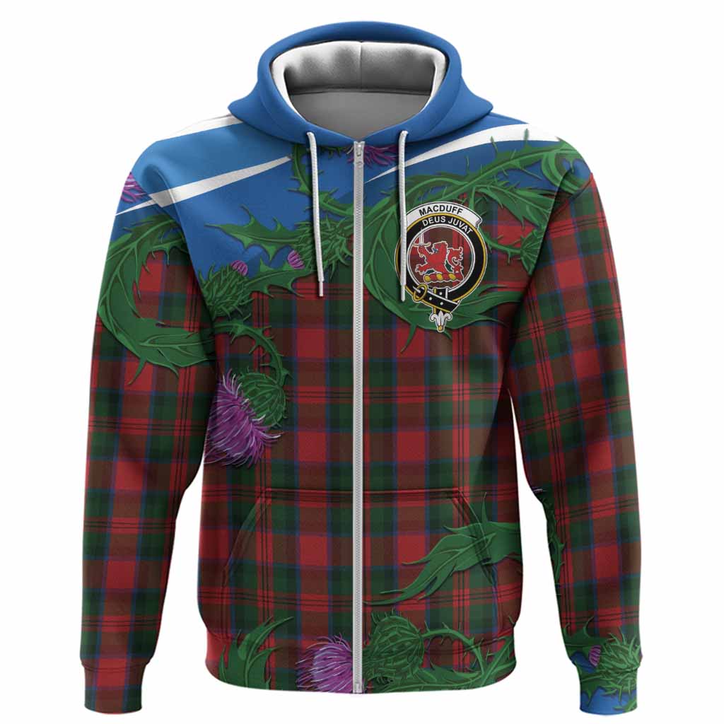 MacDuff (McDuff) Tartan Family Crest Hoodie Thistle in Minimalism