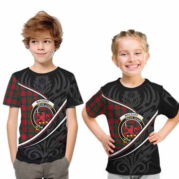 MacDuff (McDuff) Tartan Family Crest Kid T-shirt Celtic Scottish Thistle Floral