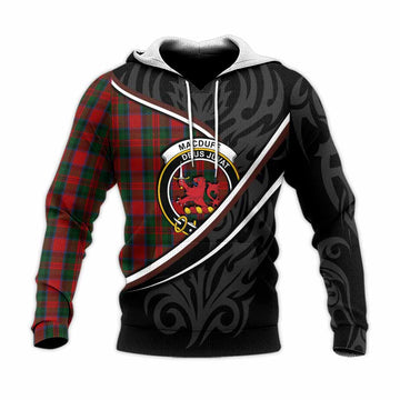 MacDuff (McDuff) Tartan Family Crest Knitted Hoodie Celtic Scottish Thistle Floral