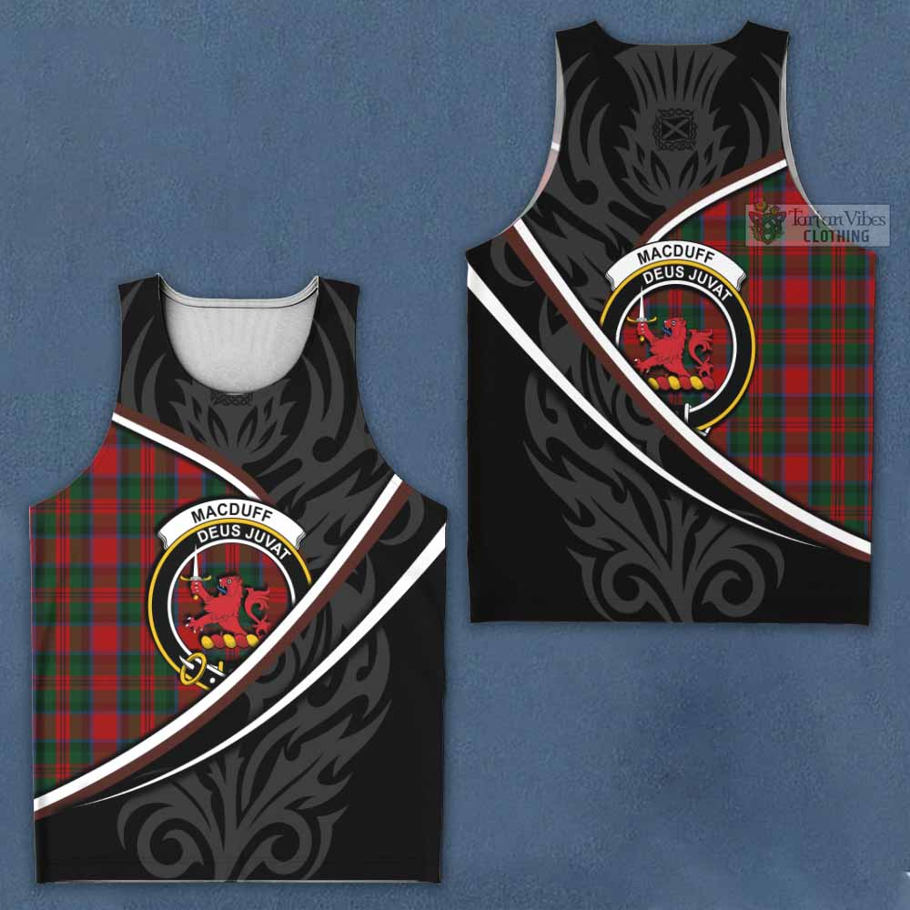 MacDuff (McDuff) Tartan Family Crest Men Tank Top Celtic Scottish Thistle Floral - Tartan Vibes Clothing