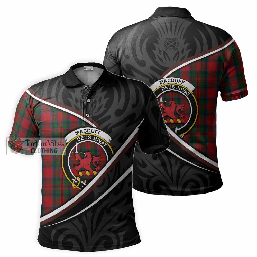 MacDuff (McDuff) Tartan Family Crest Polo Shirt Celtic Scottish Thistle Floral - Tartan Vibes Clothing