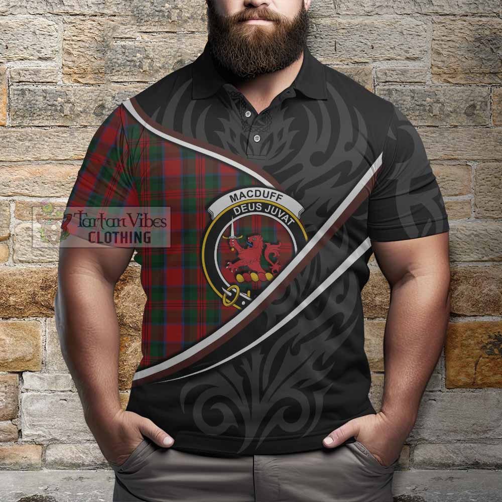MacDuff (McDuff) Tartan Family Crest Polo Shirt Celtic Scottish Thistle Floral - Tartan Vibes Clothing