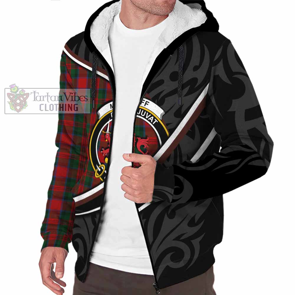 MacDuff (McDuff) Tartan Family Crest Sherpa Hoodie Celtic Scottish Thistle Floral - Tartan Vibes Clothing