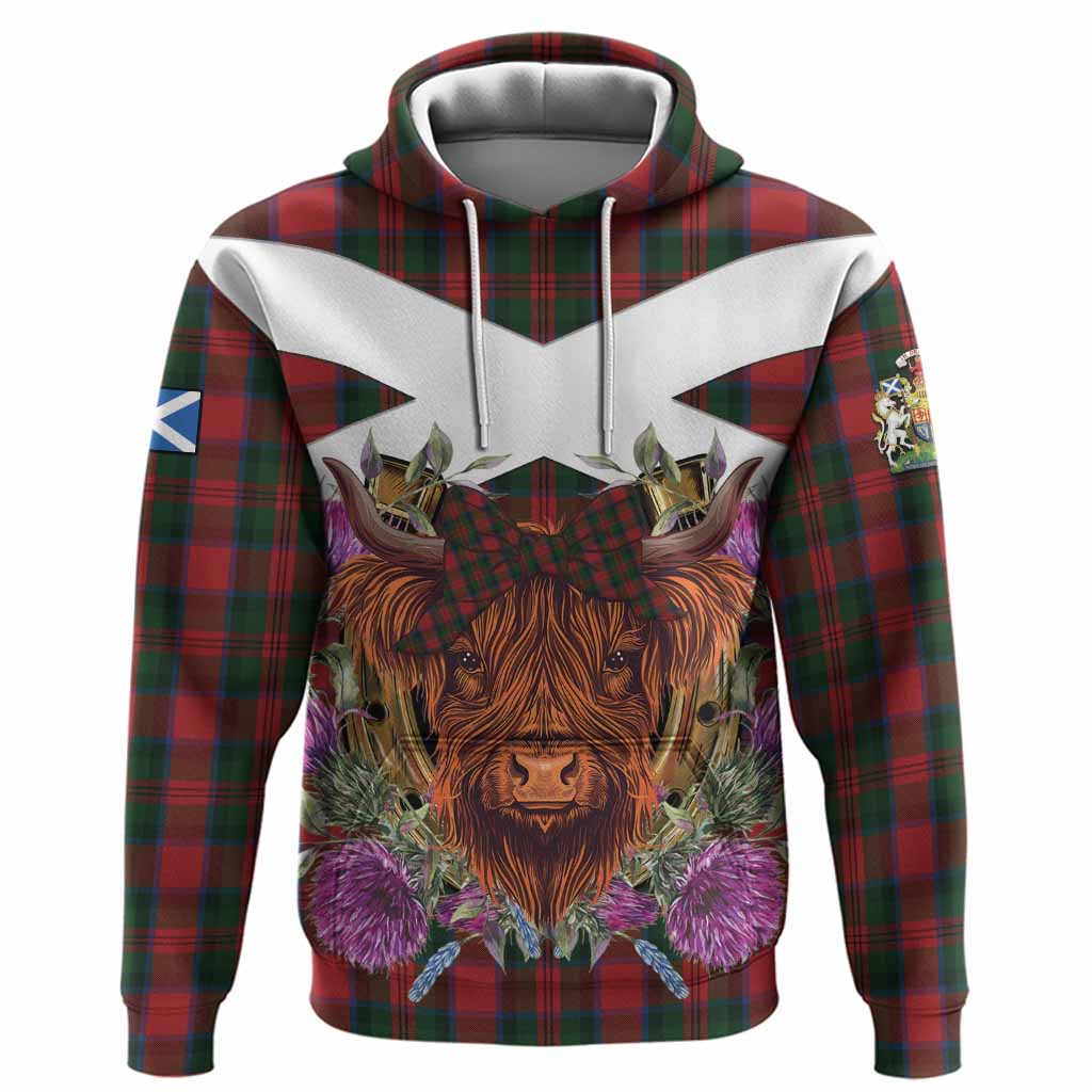 MacDuff (McDuff) Tartan Hoodie Scottish Thistle Heilan Coo
