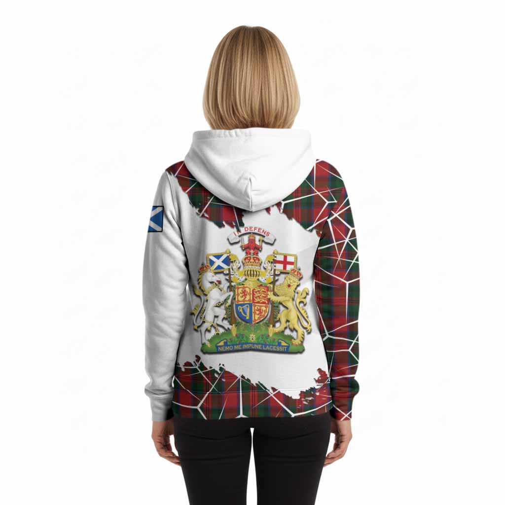 MacDuff (McDuff) Tartan Hoodie with Family Crest and Lion Rampant Grunge Style