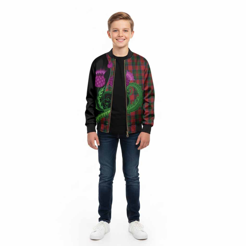 MacDuff (McDuff) Tartan Kid Bomber Jacket Traditional Scottish Thistle - Tartan Vibes Clothing