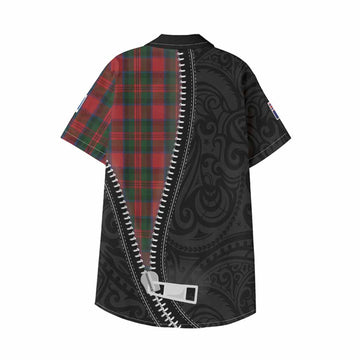 MacDuff (McDuff) Tartan Kid Hawaiian Shirt New Zealand Pattern Unique Zipper Stylized