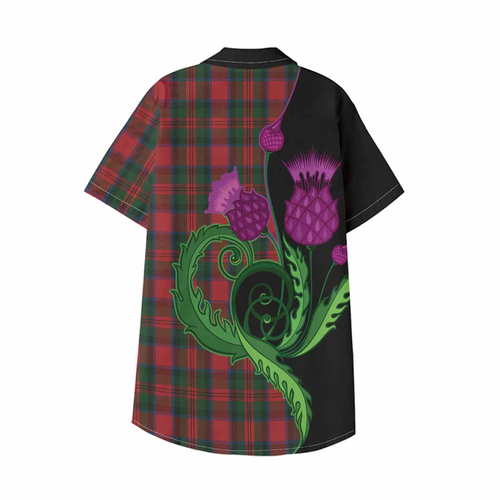 MacDuff (McDuff) Tartan Kid Hawaiian Shirt Traditional Scottish Thistle