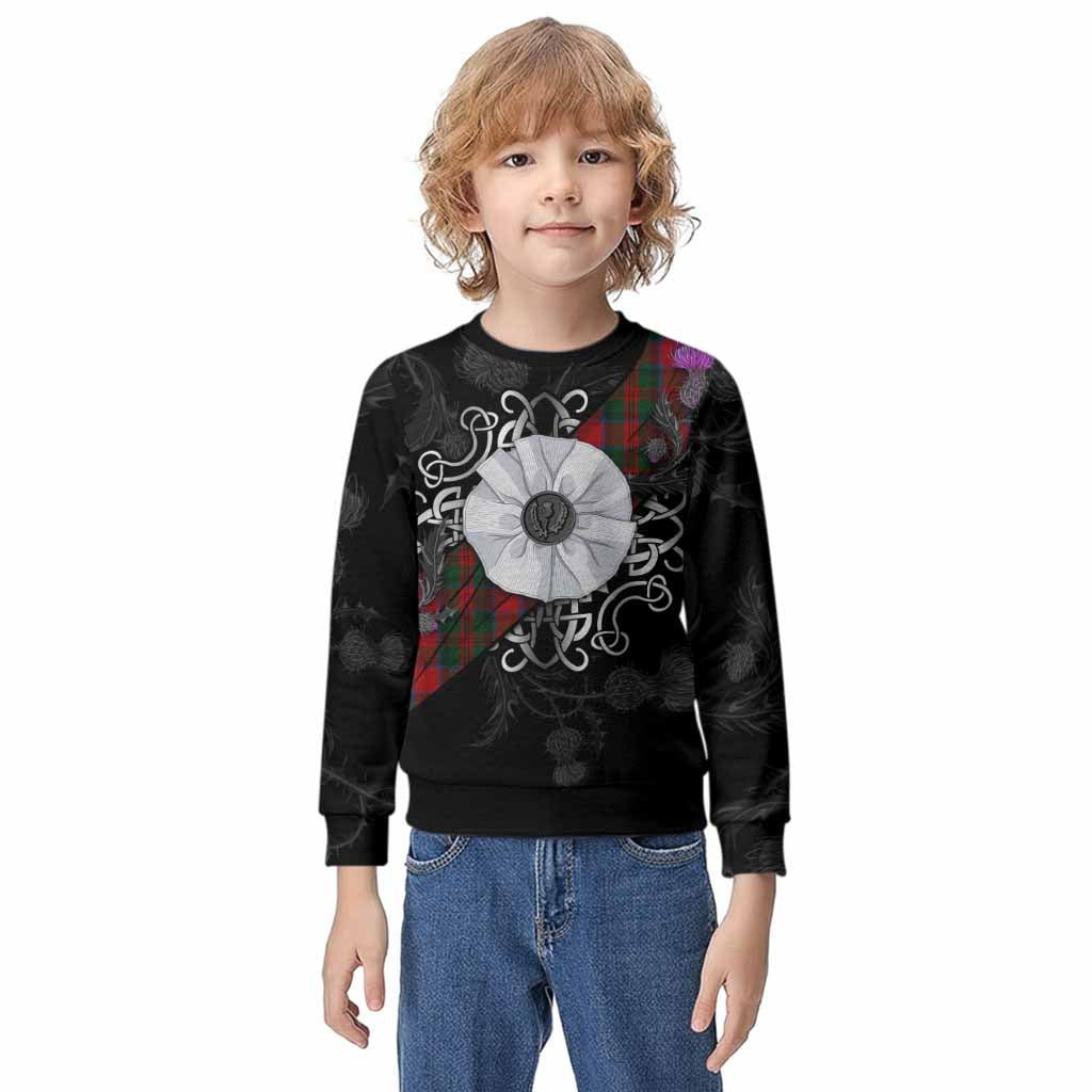 MacDuff (McDuff) Tartan Kid Knitted Sweatshirt Jacobite White Rose Kid - Tartan Vibes Clothing