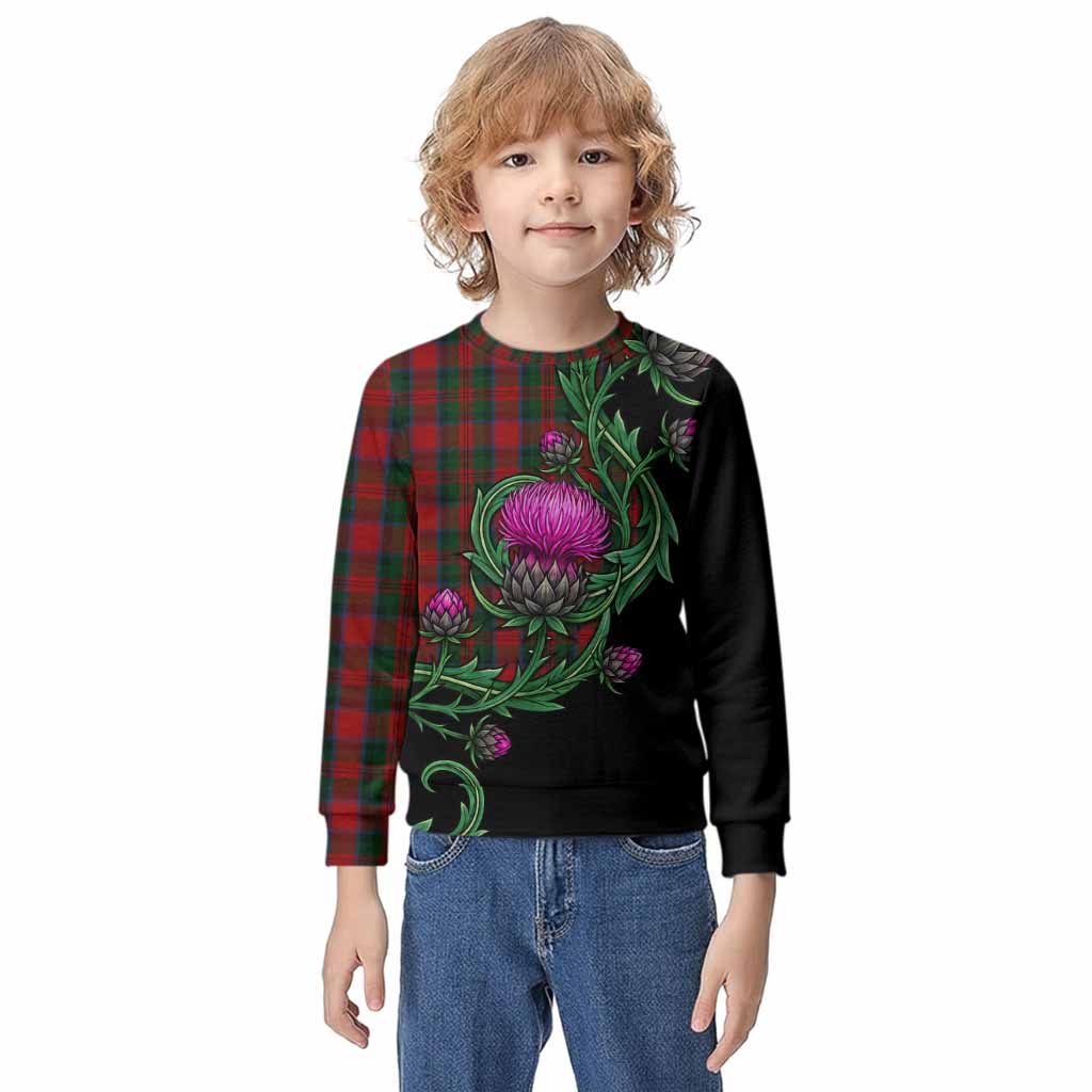 MacDuff (McDuff) Tartan Kid Knitted Sweatshirt Resilient Scottish Thistle Kid - Tartan Vibes Clothing