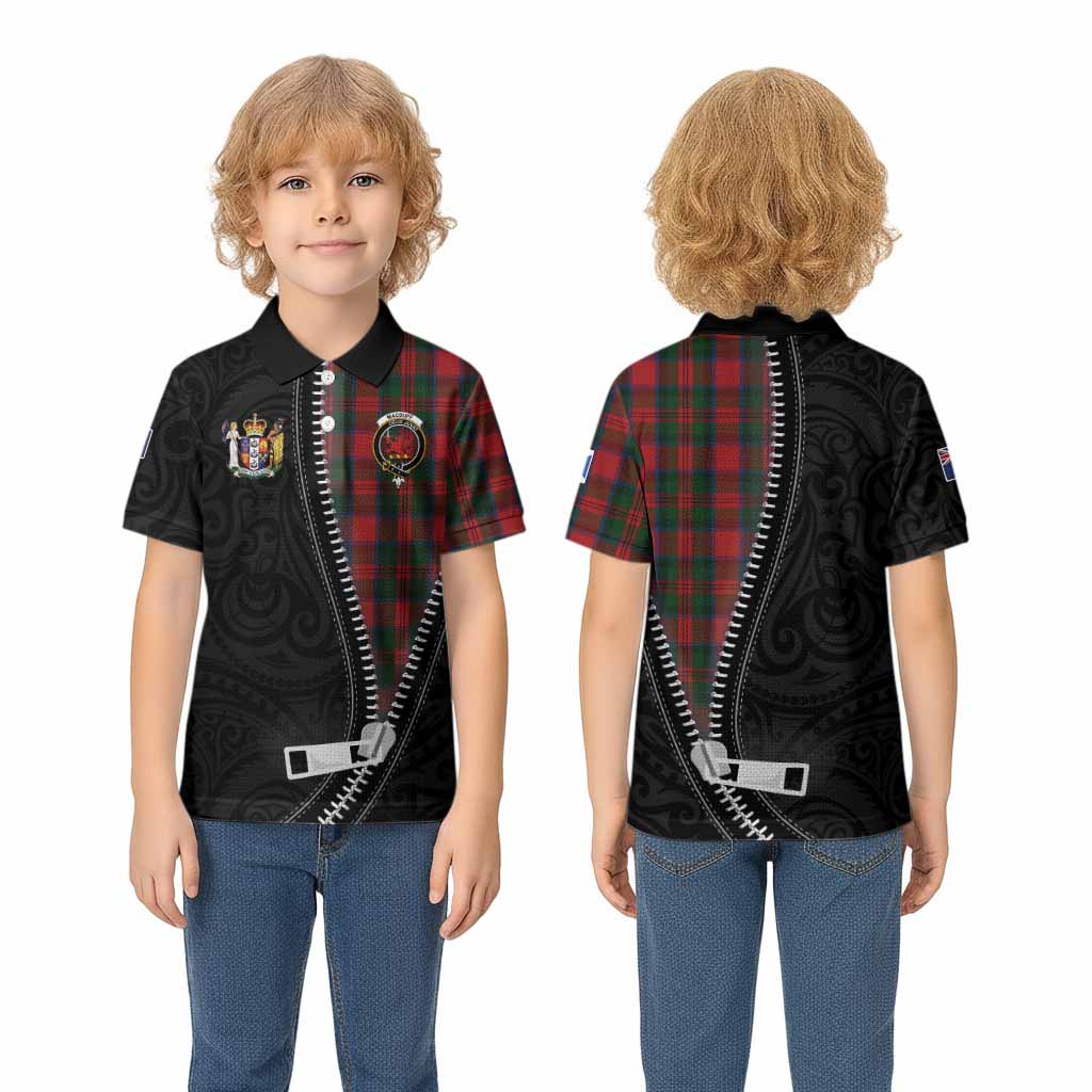 MacDuff (McDuff) Tartan Kid Polo Shirt New Zealand Pattern Unique Zipper Stylized