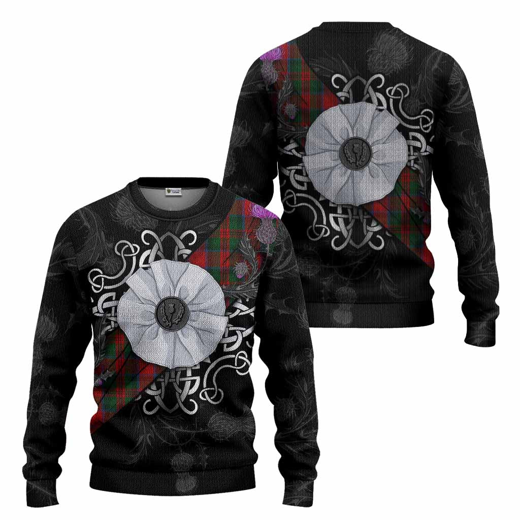 MacDuff (McDuff) Tartan Knitted Sweater Jacobite White Rose