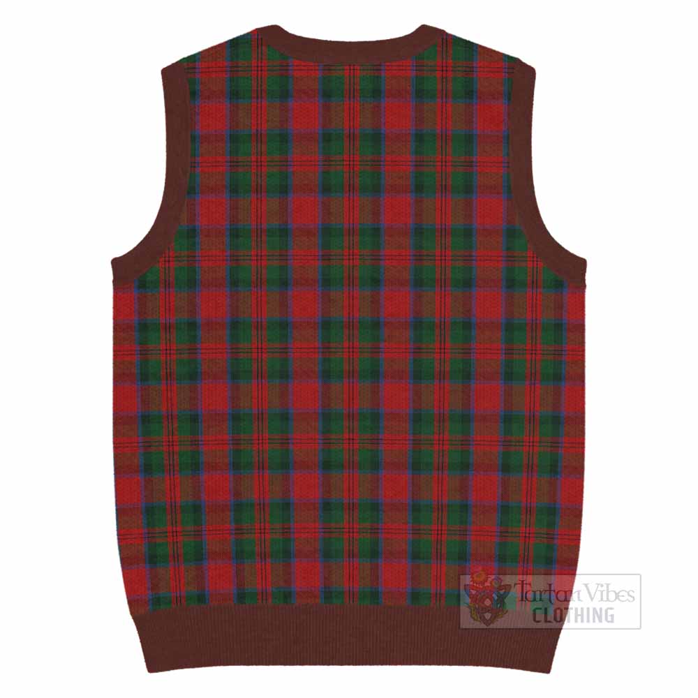 MacDuff (McDuff) Tartan Knitted V-Neck Vest with Family Crest - Tartan Vibes Clothing