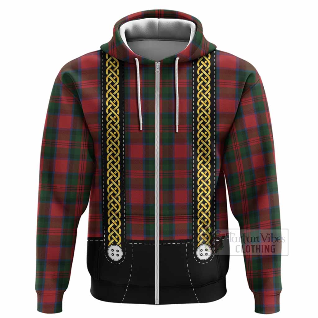 MacDuff (McDuff) Tartan Lederhosen Costume Hoodie Scotland Celtic Knot Motif