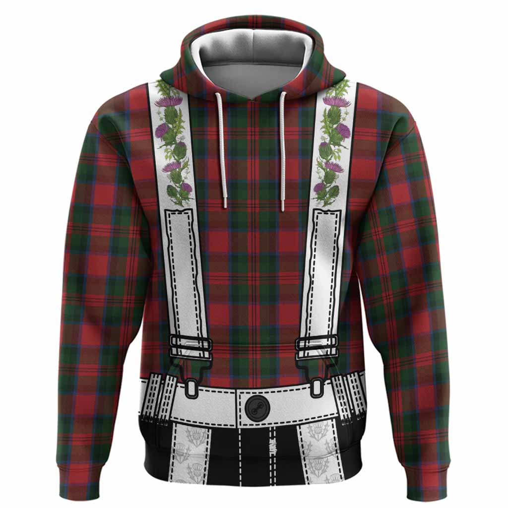 MacDuff (McDuff) Tartan Lederhosen Costume Hoodie Scotland Thistle Floral