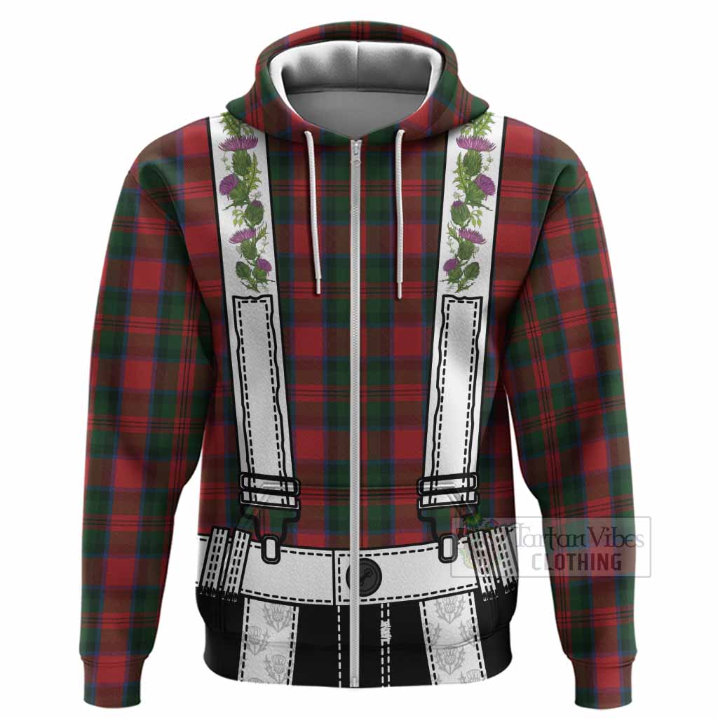 MacDuff (McDuff) Tartan Lederhosen Costume Hoodie Scotland Thistle Floral