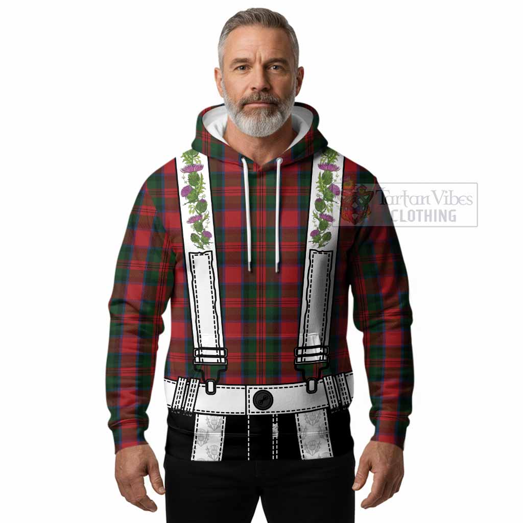 MacDuff (McDuff) Tartan Lederhosen Costume Hoodie Scotland Thistle Floral