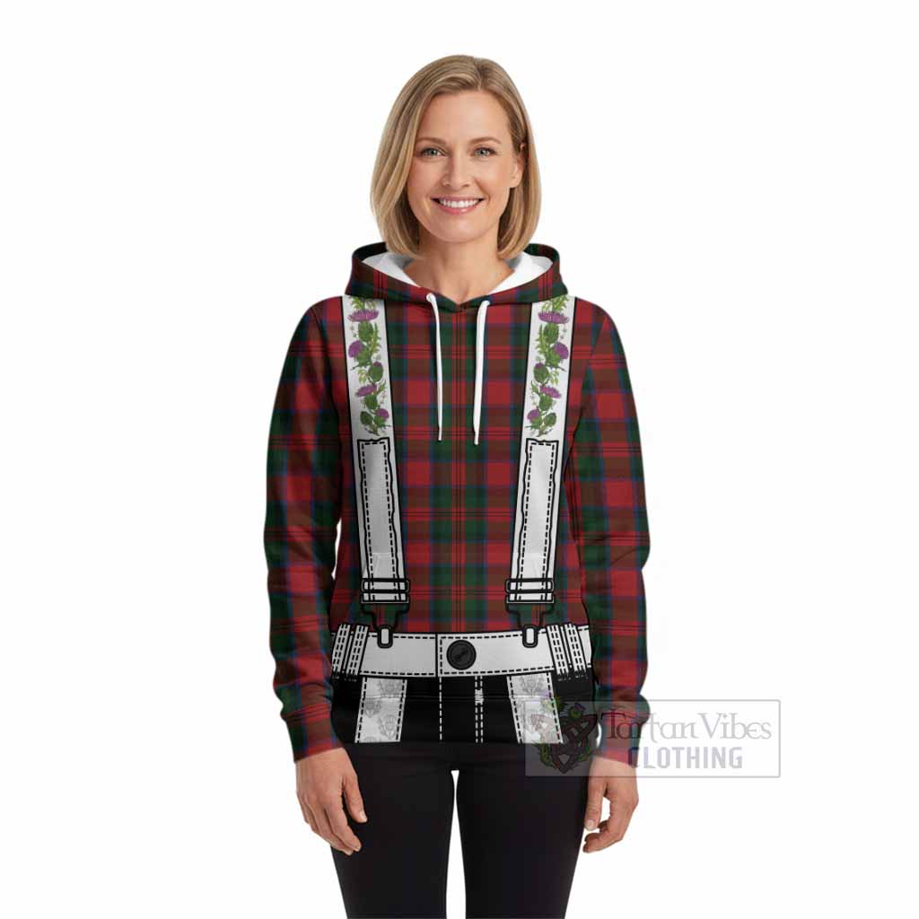 MacDuff (McDuff) Tartan Lederhosen Costume Hoodie Scotland Thistle Floral