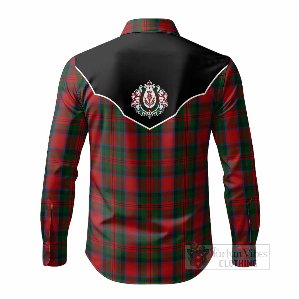 MacDuff (McDuff) Tartan Long Sleeve Button Shirts Horseshoe Ornament - Tartan Vibes Clothing