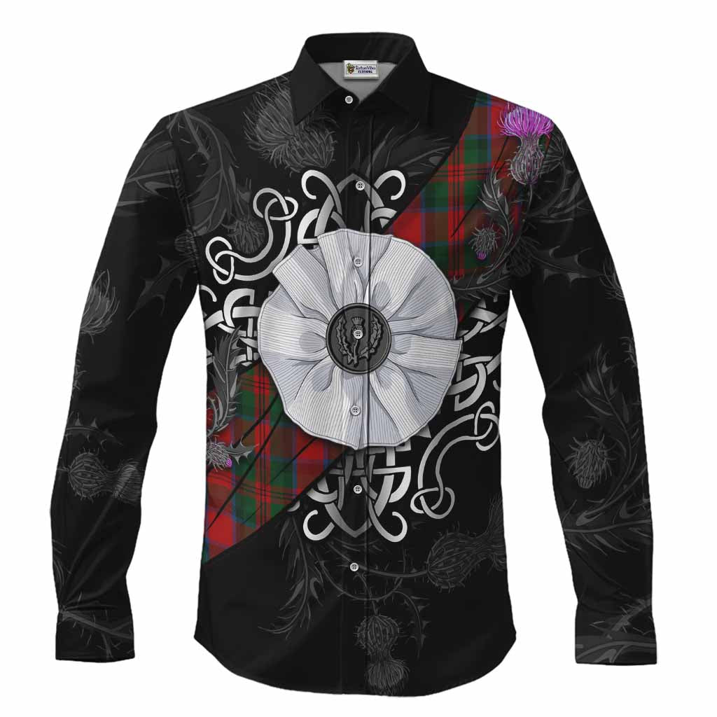 MacDuff (McDuff) Tartan Long Sleeve Button Shirts Jacobite White Rose Men's Shirt S - Tartan Vibes Clothing