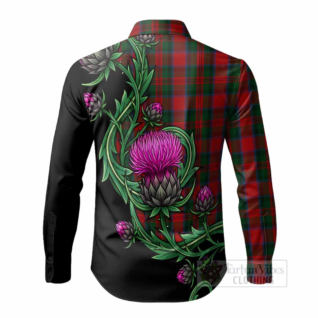 MacDuff (McDuff) Tartan Long Sleeve Button Shirts Resilient Scottish Thistle