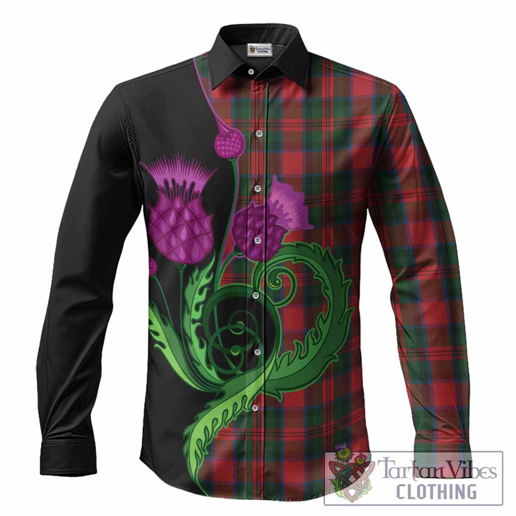 MacDuff (McDuff) Tartan Long Sleeve Button Shirts Traditional Scottish Thistle