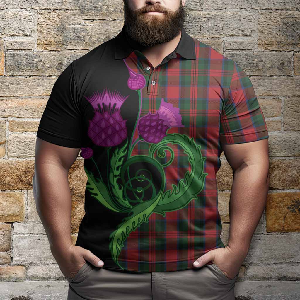 MacDuff (McDuff) Tartan Polo Shirt Traditional Scottish Thistle