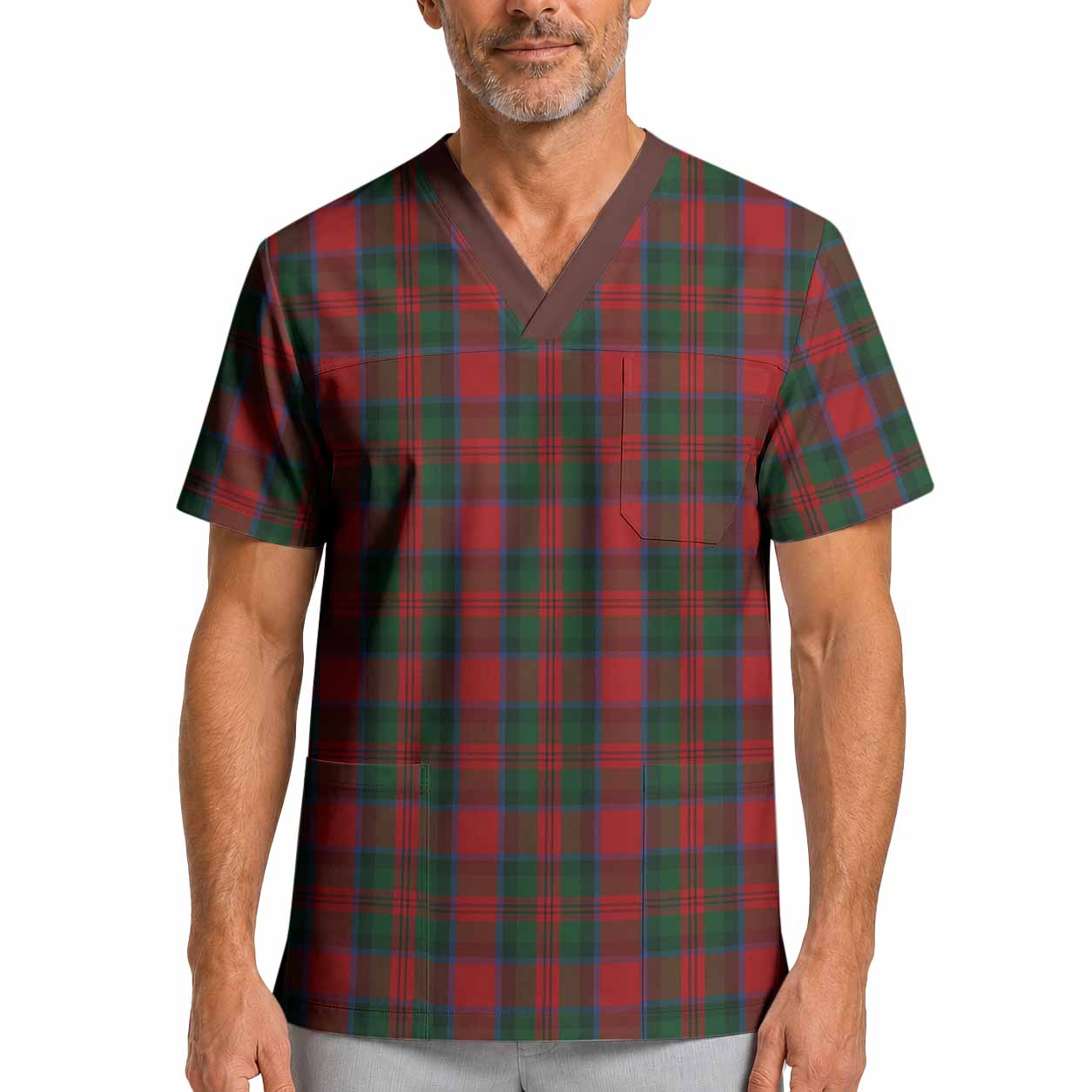 MacDuff (McDuff) Tartan Scrub Top XL - Tartan Vibes Clothing