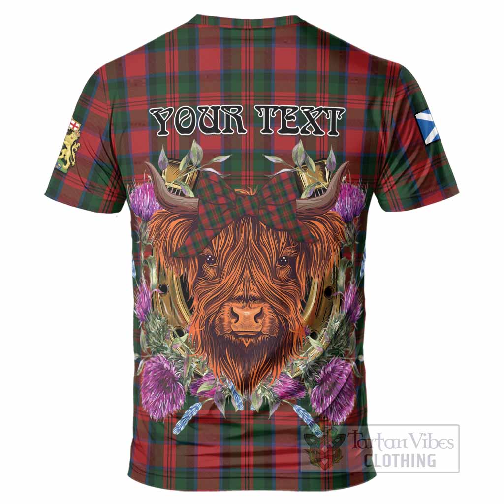 MacDuff (McDuff) Tartan T-Shirt Scottish Thistle Heilan Coo