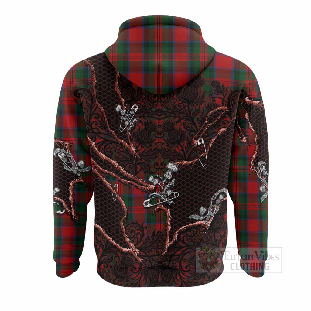 MacDuff (McDuff) Tartan Thistle Dark Gothic Hoodie - Tartan Vibes Clothing
