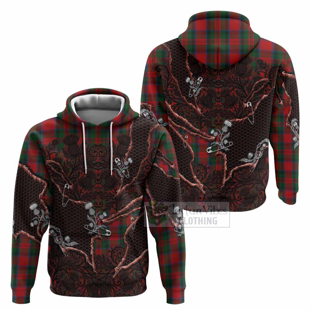 MacDuff (McDuff) Tartan Thistle Dark Gothic Hoodie - Tartan Vibes Clothing