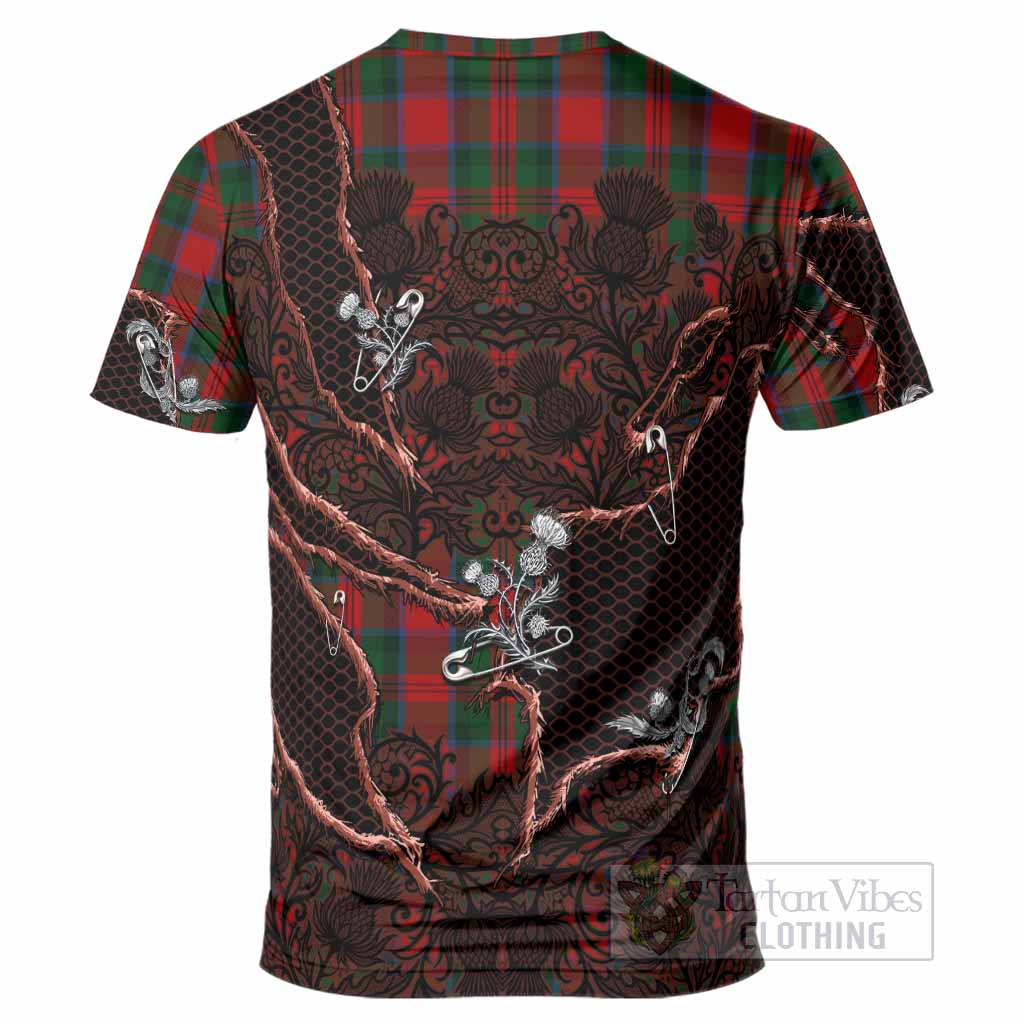 MacDuff (McDuff) Tartan Thistle Dark Gothic T-Shirt - Tartan Vibes Clothing