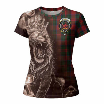 MacDuff (McDuff) Tartan Women T shirt Roaring Lion Heritage