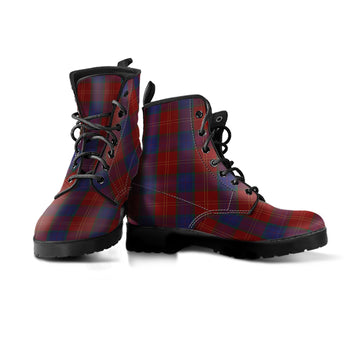 MacEdward (McEdward) Tartan Leather Boots Men' Boots - Tartan Vibes Clothing