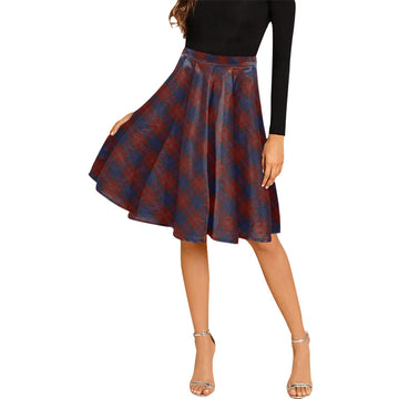 MacEdward (McEdward) Tartan Melete Pleated Midi Skirt Cross Style Female - Tartan Vibes Clothing
