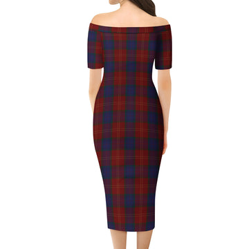 MacEdward (McEdward) Tartan Off Shoulder Lady Dress - Tartan Vibes Clothing