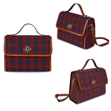 macedward-tartan-leather-strap-waterproof-canvas-bag