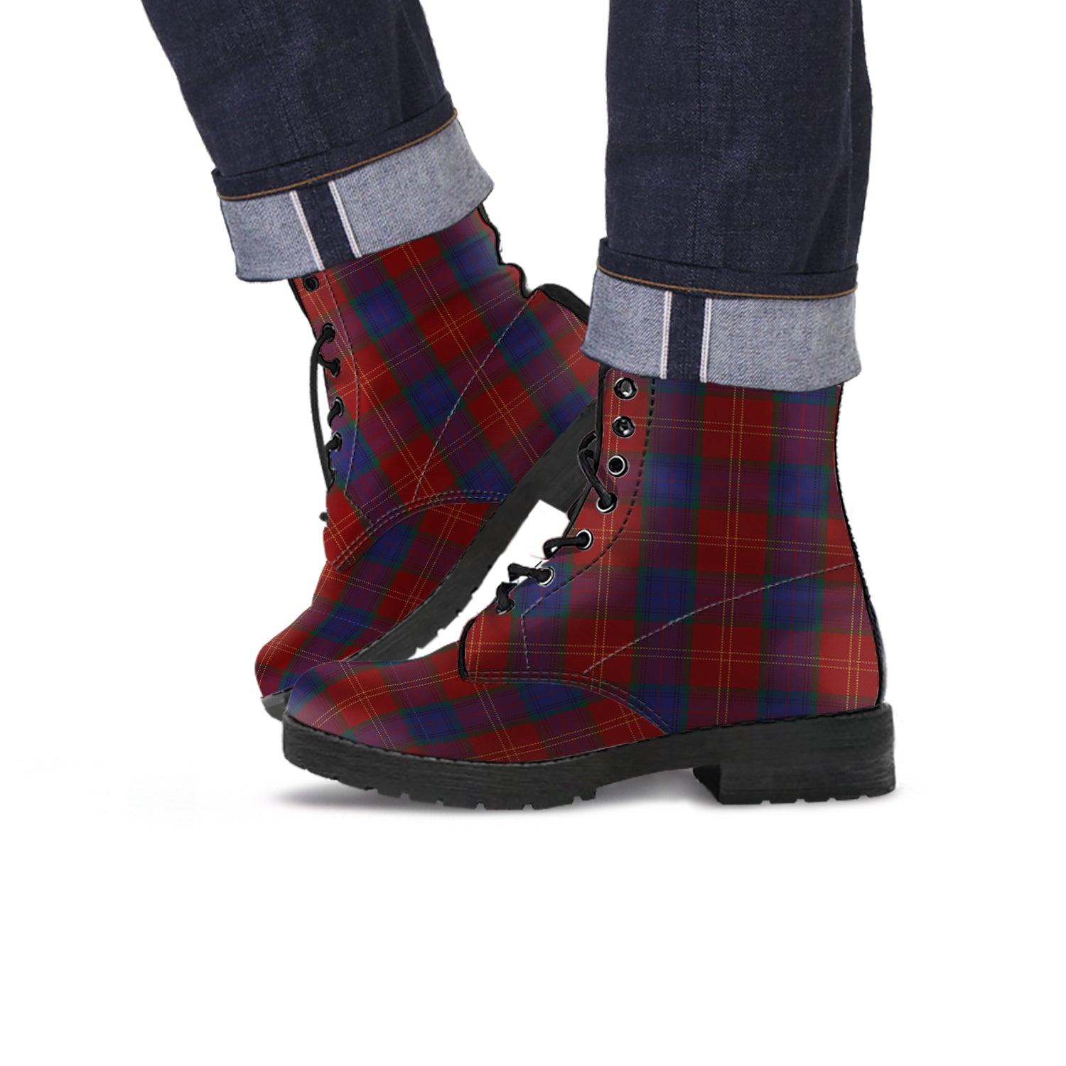 MacEdward (McEdward) Tartan Leather Boots - Tartan Vibes Clothing