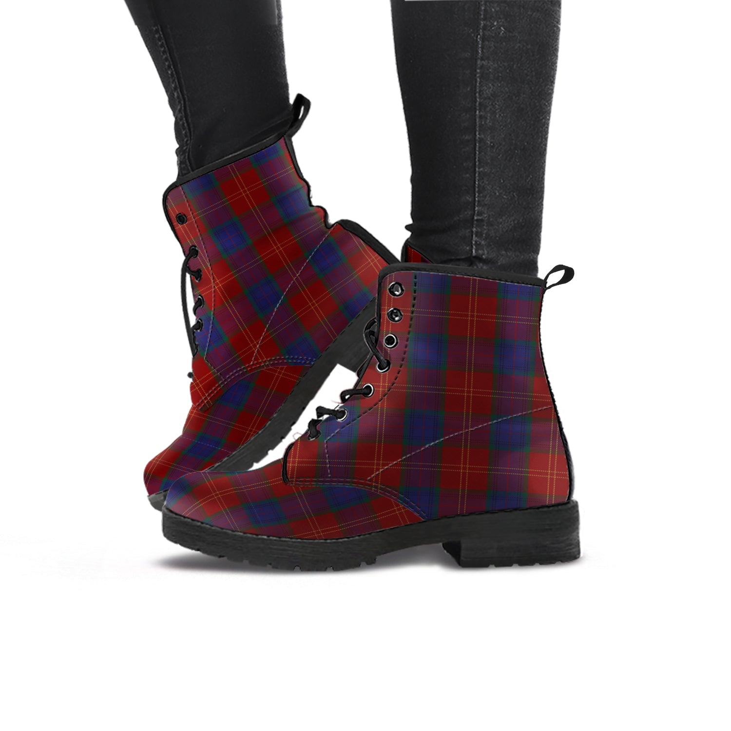 MacEdward (McEdward) Tartan Leather Boots - Tartan Vibes Clothing